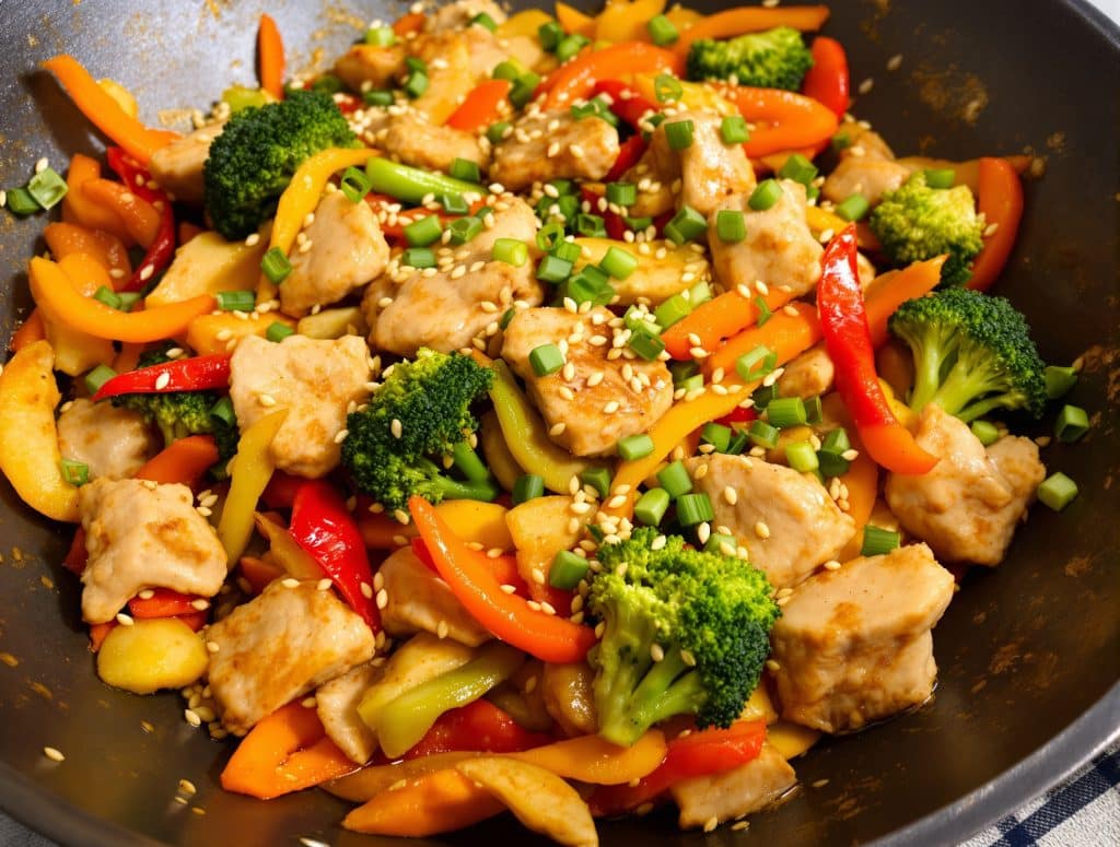 recette wok poulet