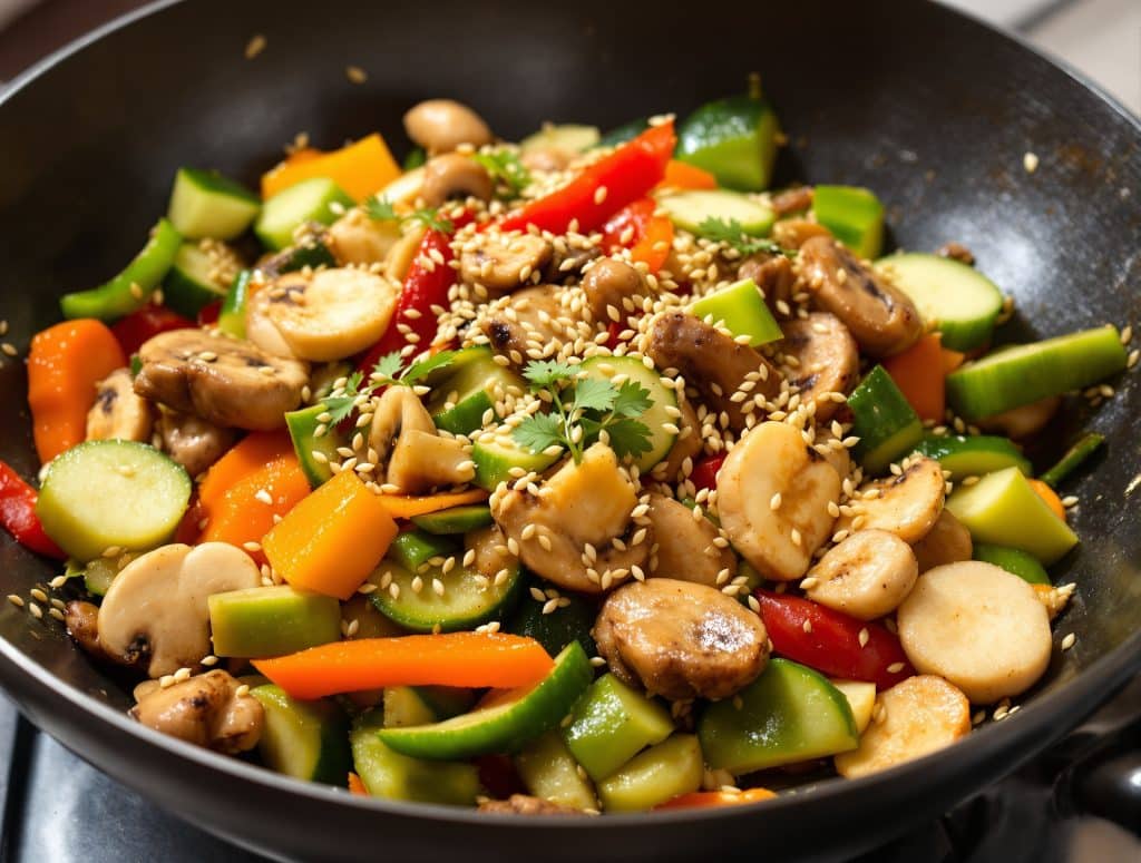 légumes au wok recette