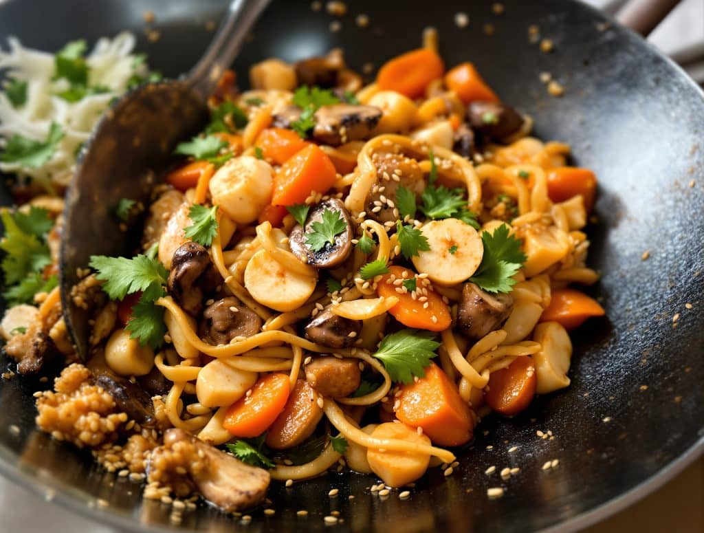 recette chou chinois wok