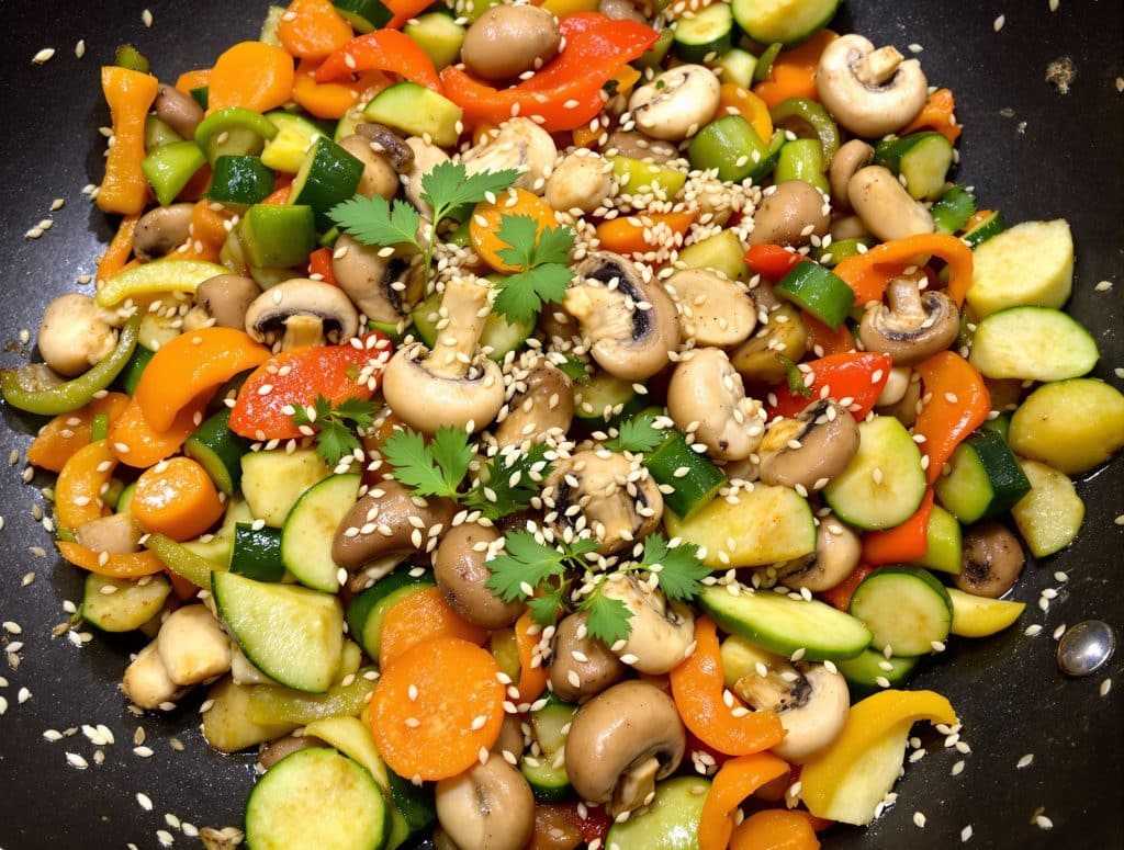 recette légumes au wok