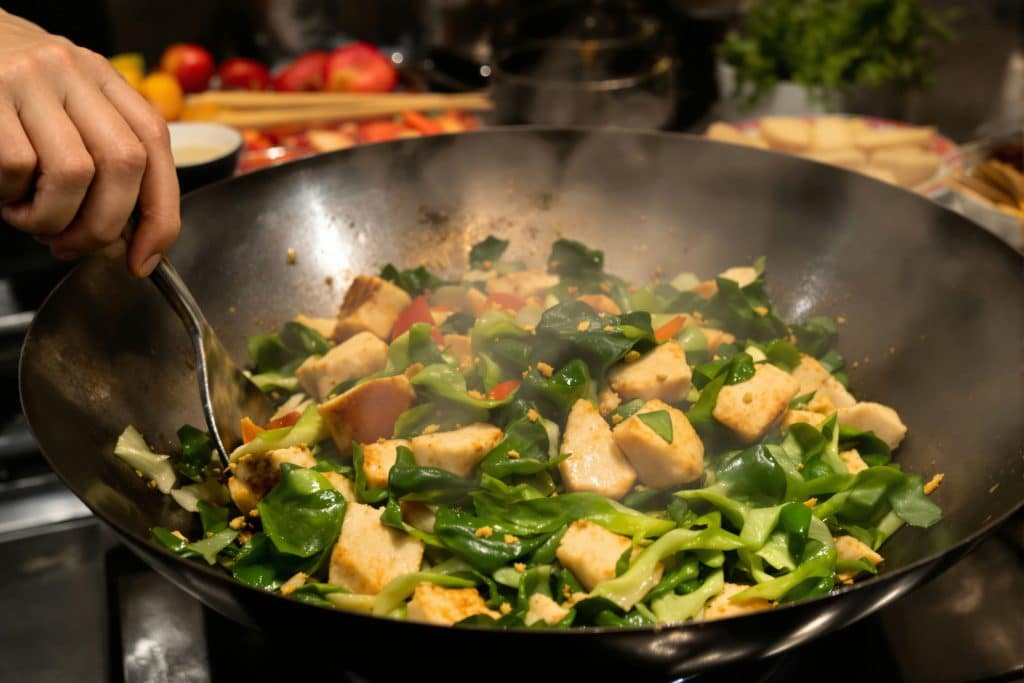 recette pak choi wok