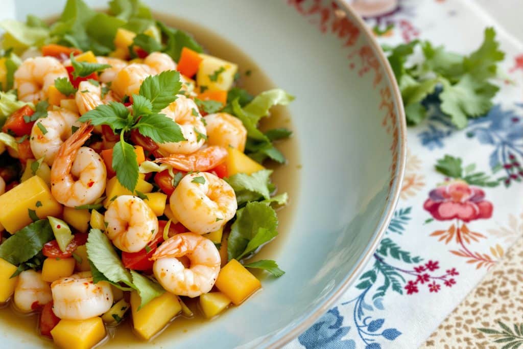salade thai aux crevettes