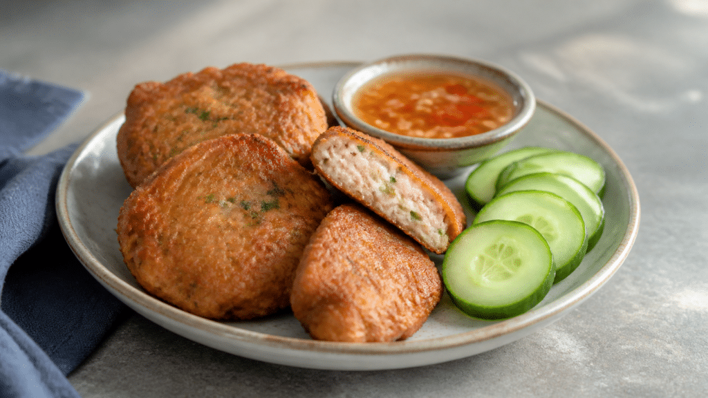 Tod man pla, galettes de poisson thaïes dorées
